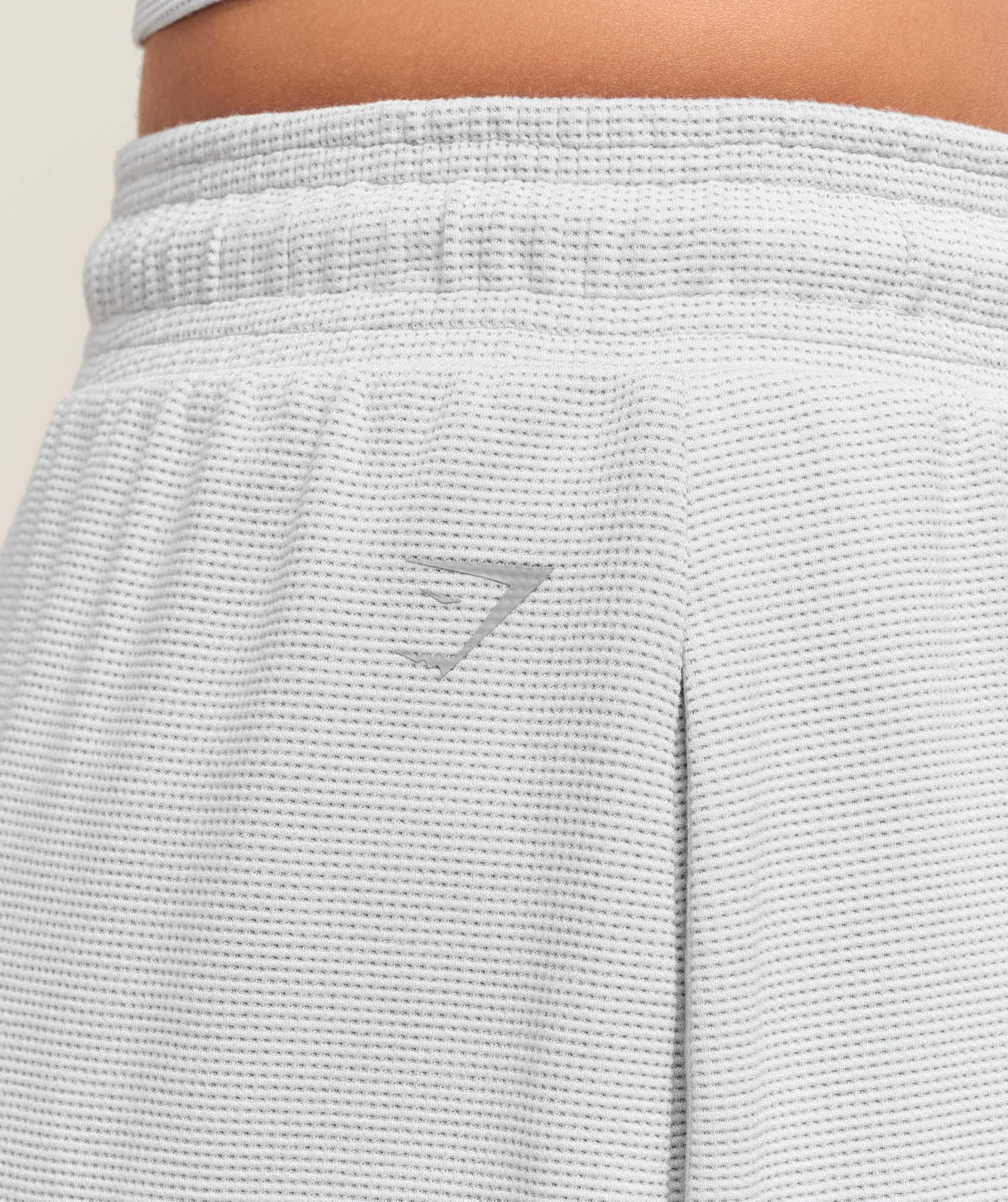Gymshark Waffle Shorts - Light Grey Female Product Image