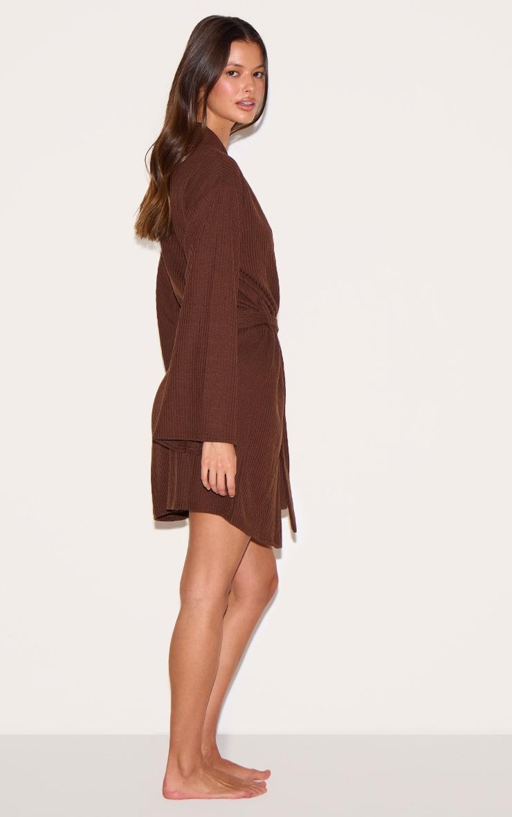 Charcoal Woven Oversized Drapey Button Detail Blazer Product Image