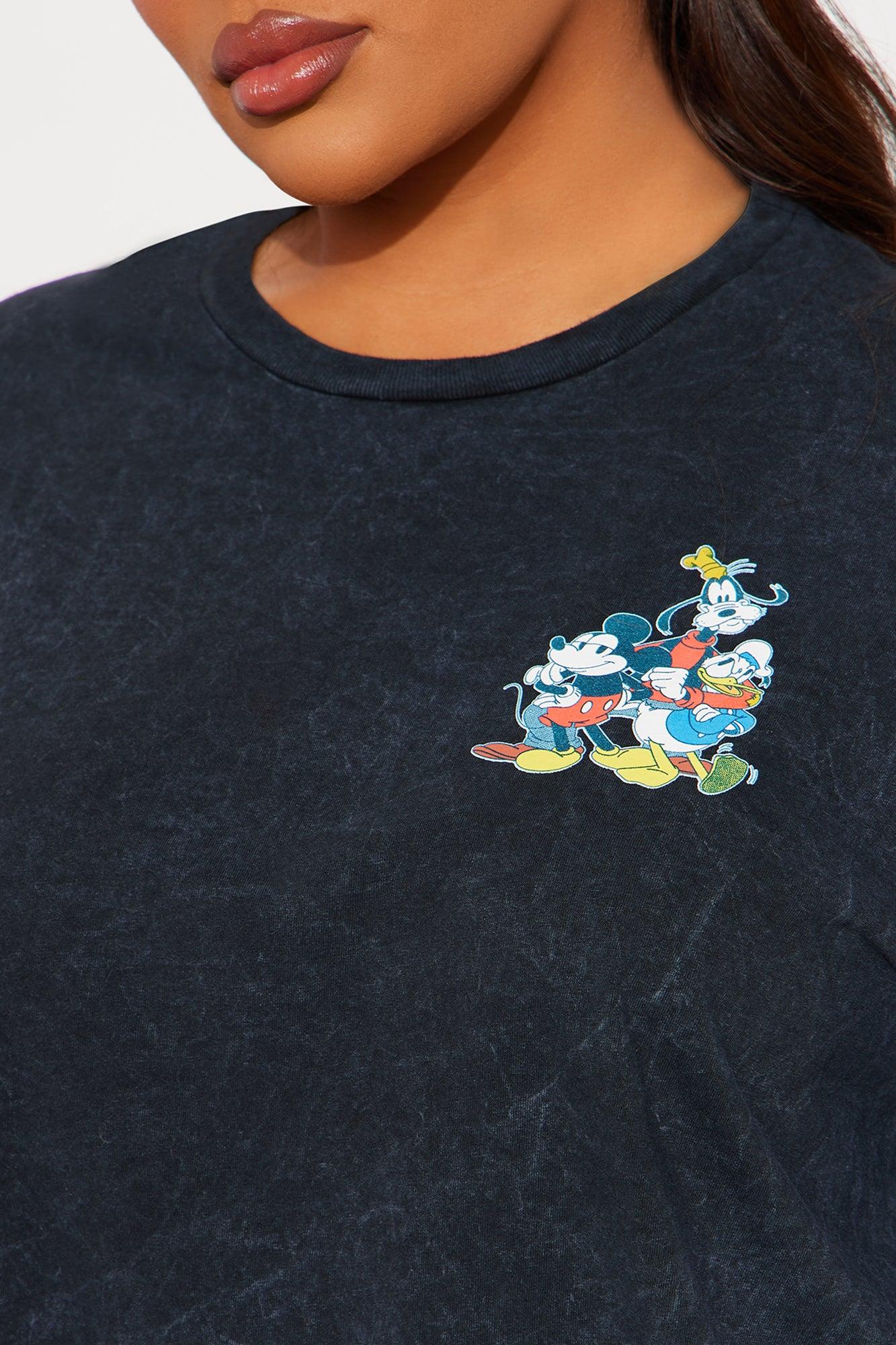 Good Vibes Only Mickey Washed Tee - Black Wash Female Product Image