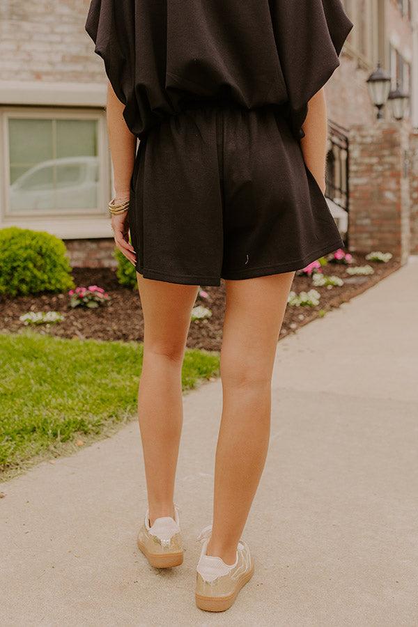 Everyday Chic High Waist Shorts in Black Product Image