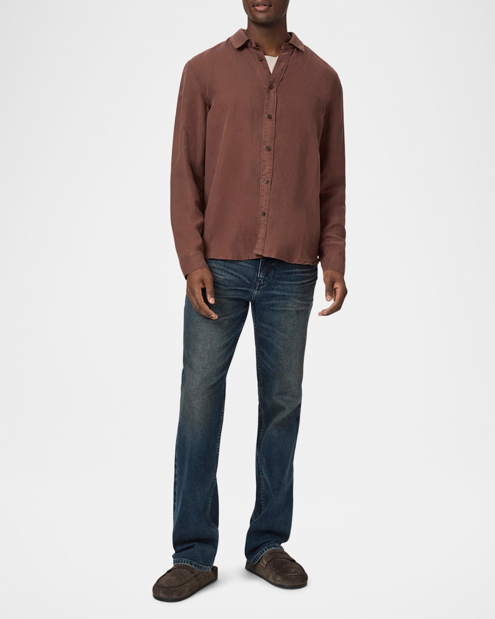 Mens Peters Linen-Lyocell Sport Shirt Product Image