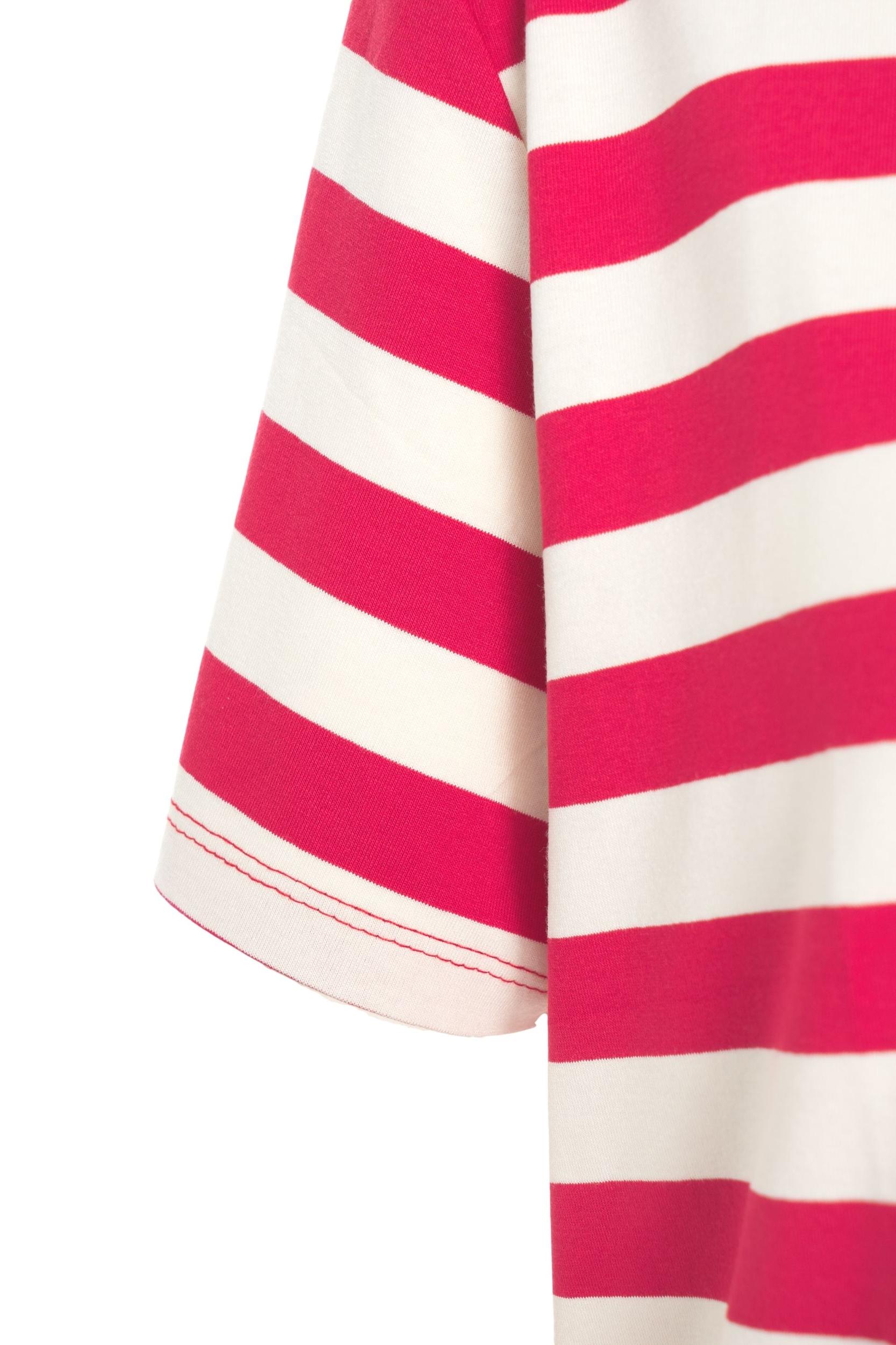 Striped cropped t-shirt Product Image