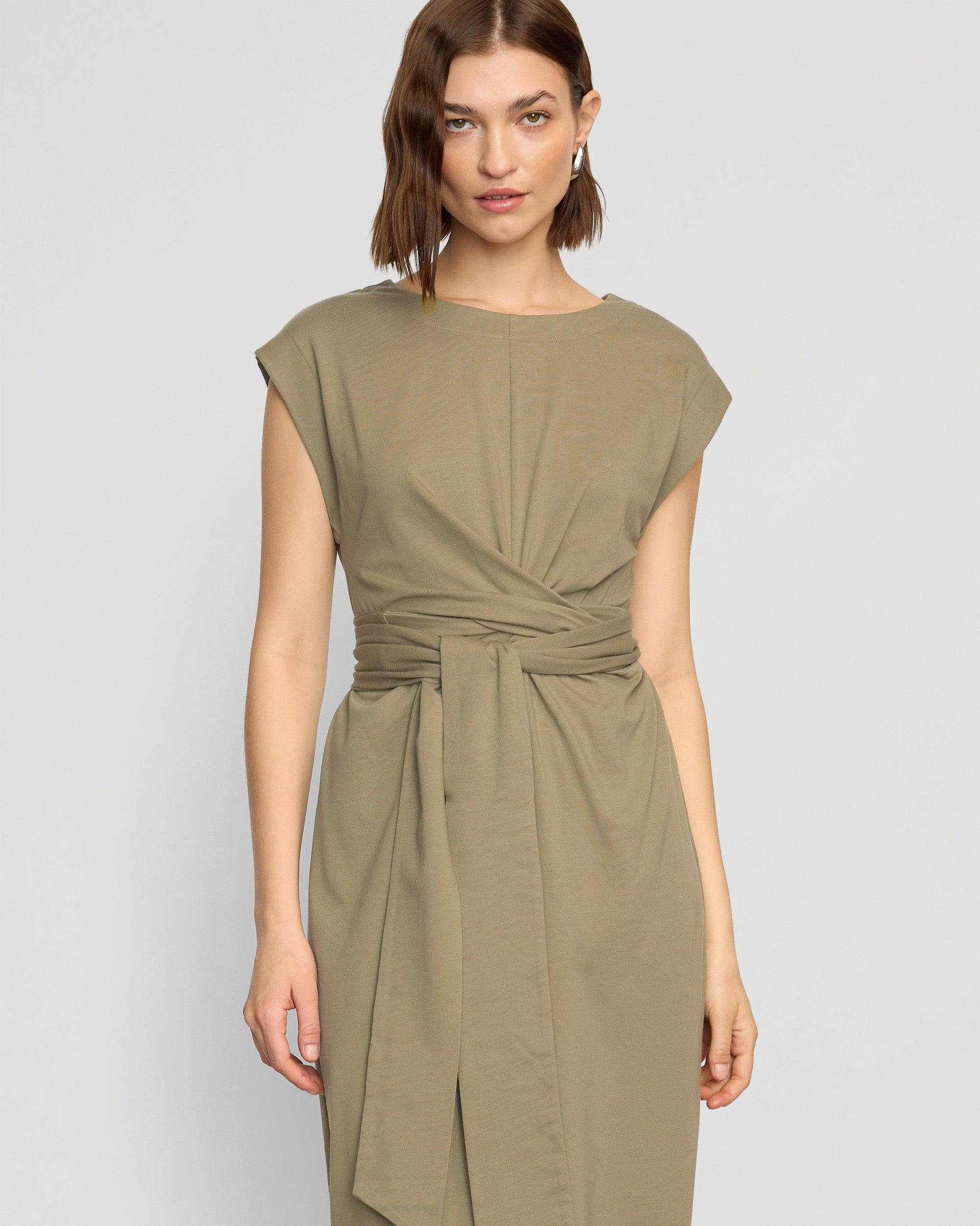 Fei Tie-Front Organic Cotton Dress Product Image