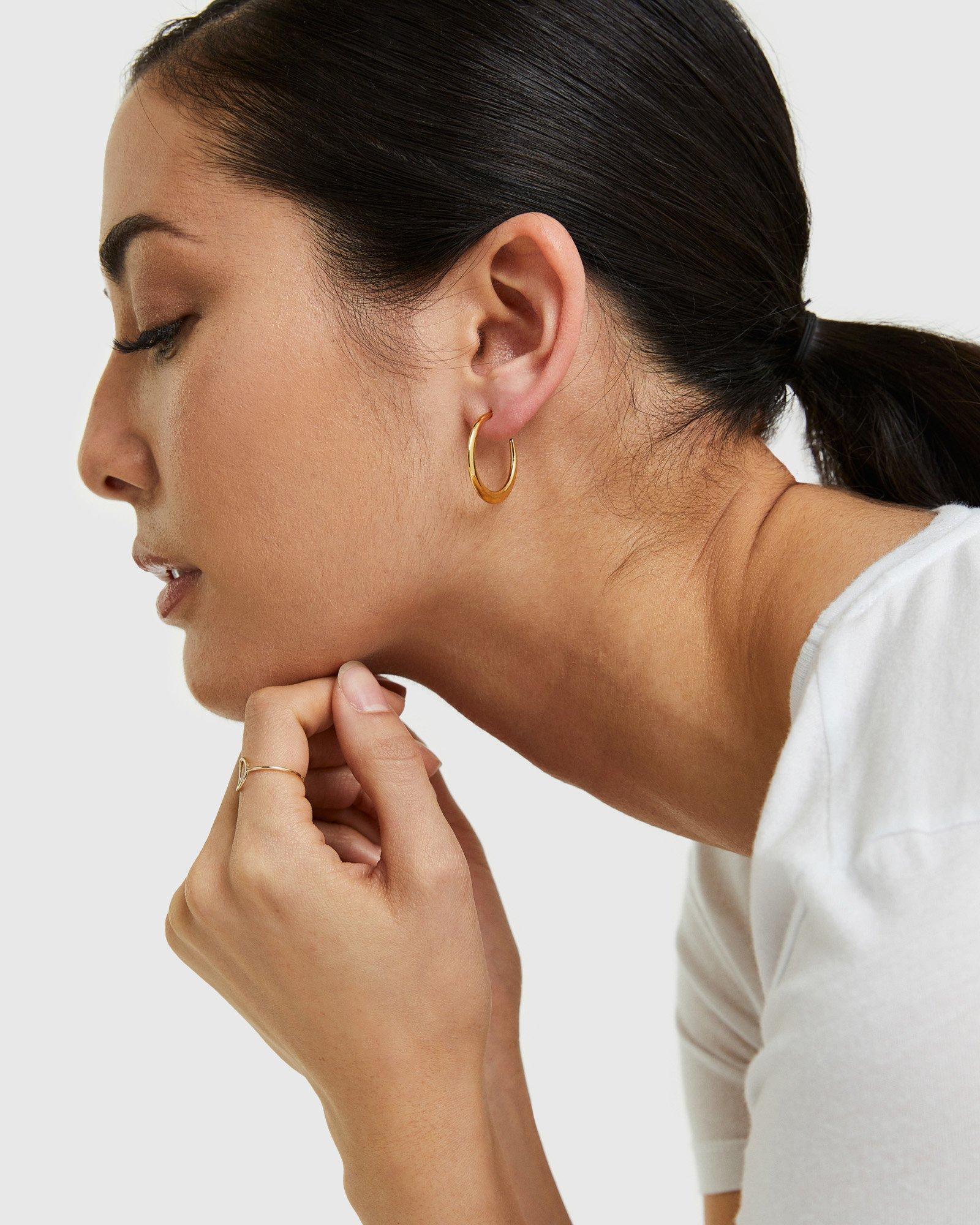 Quince | Women's Dress Up Hoop Earrings Earrings Product Image