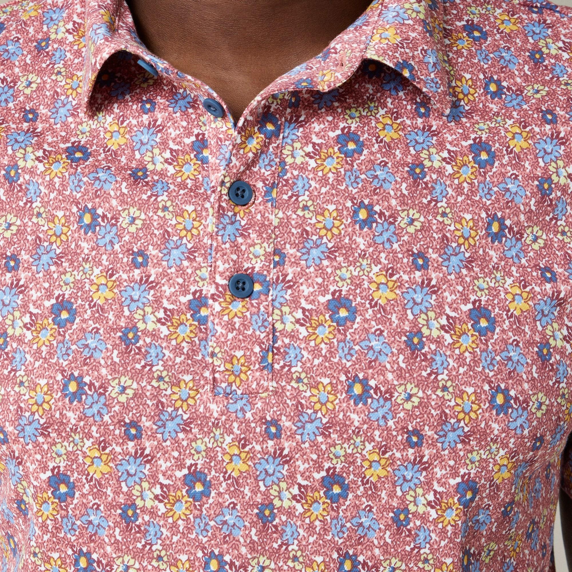 Performance polo shirt with COOLMAX® in print Product Image