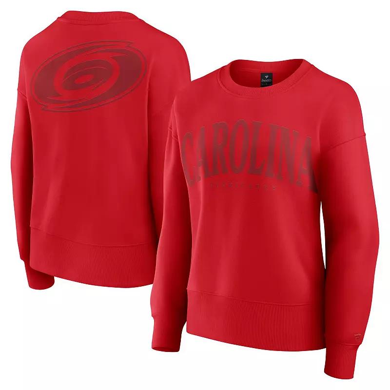 Women's Fanatics Red New Jersey Devils Elements Flow Pullover Sweatshirt,  Product Image