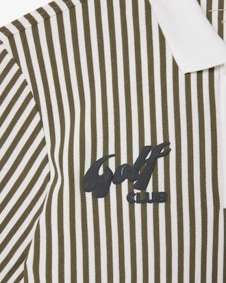 Heat Regulating Striped Golf Polo Shirt Product Image