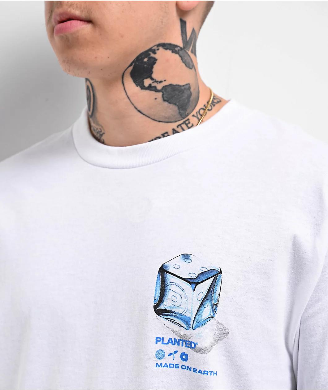 Planted Ice Dice White T-Shirt Product Image