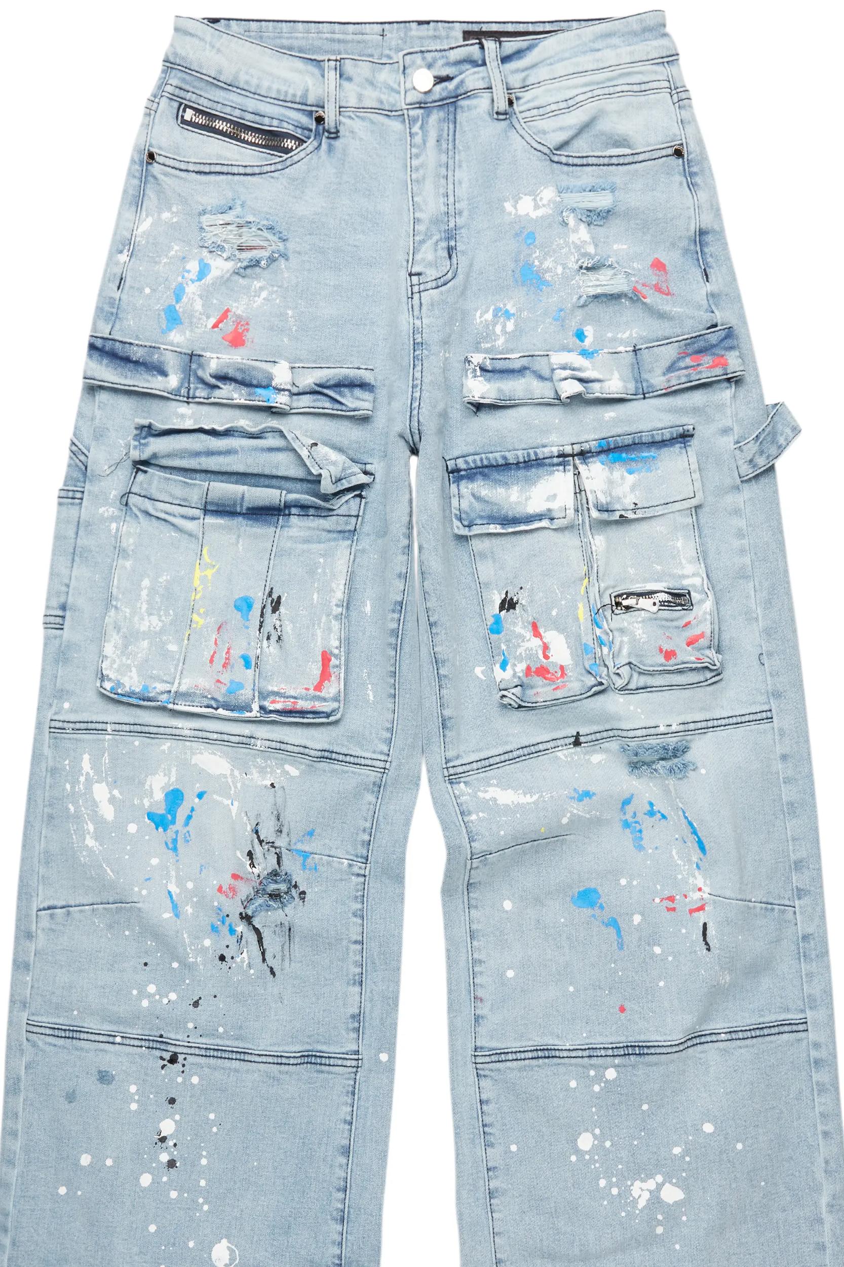 Bruin Blue Painter Baggy Cargo Jean Male Product Image