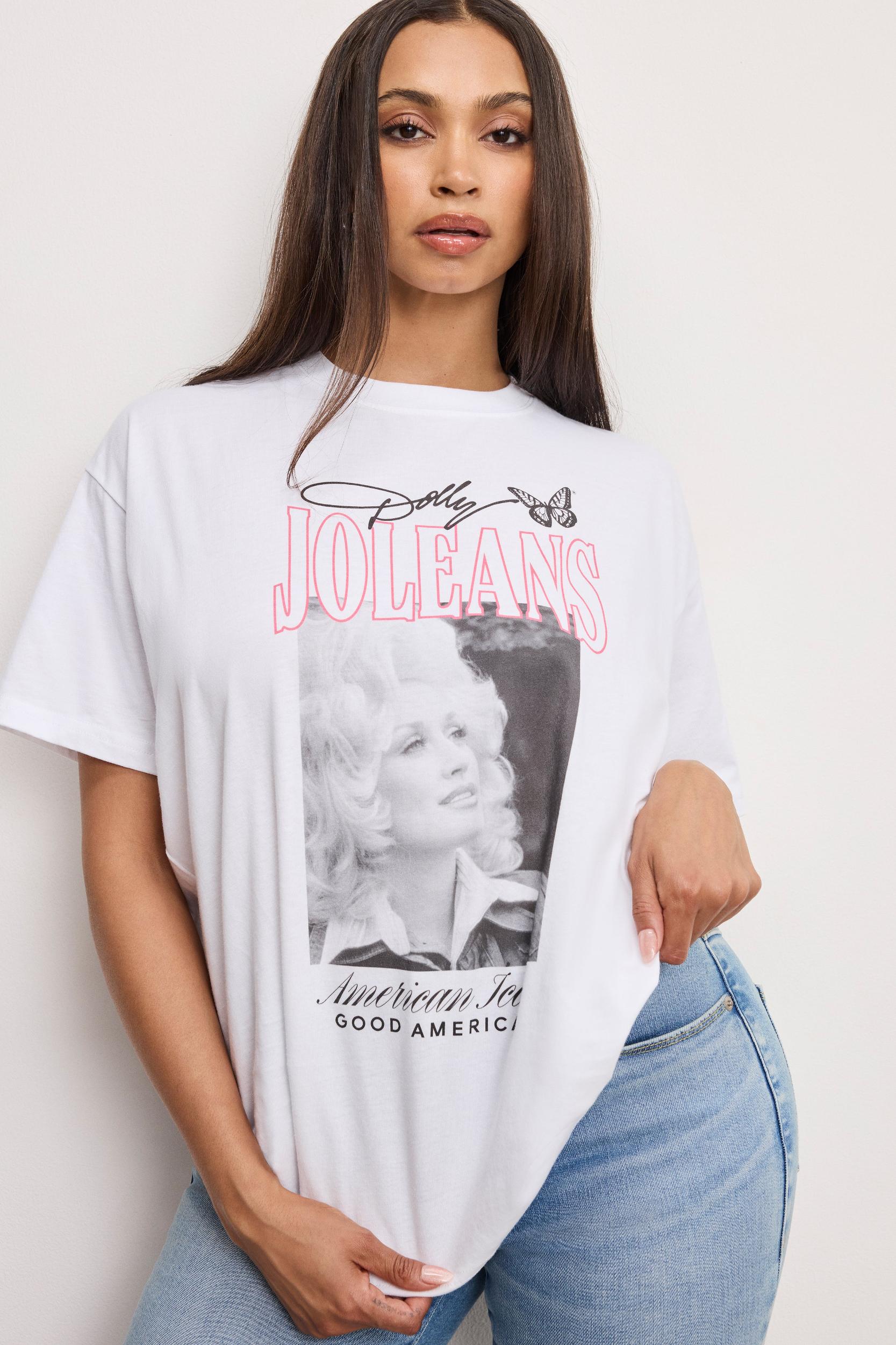 DOLLY OVERSIZED CONCERT TEE | WHITE001 Product Image
