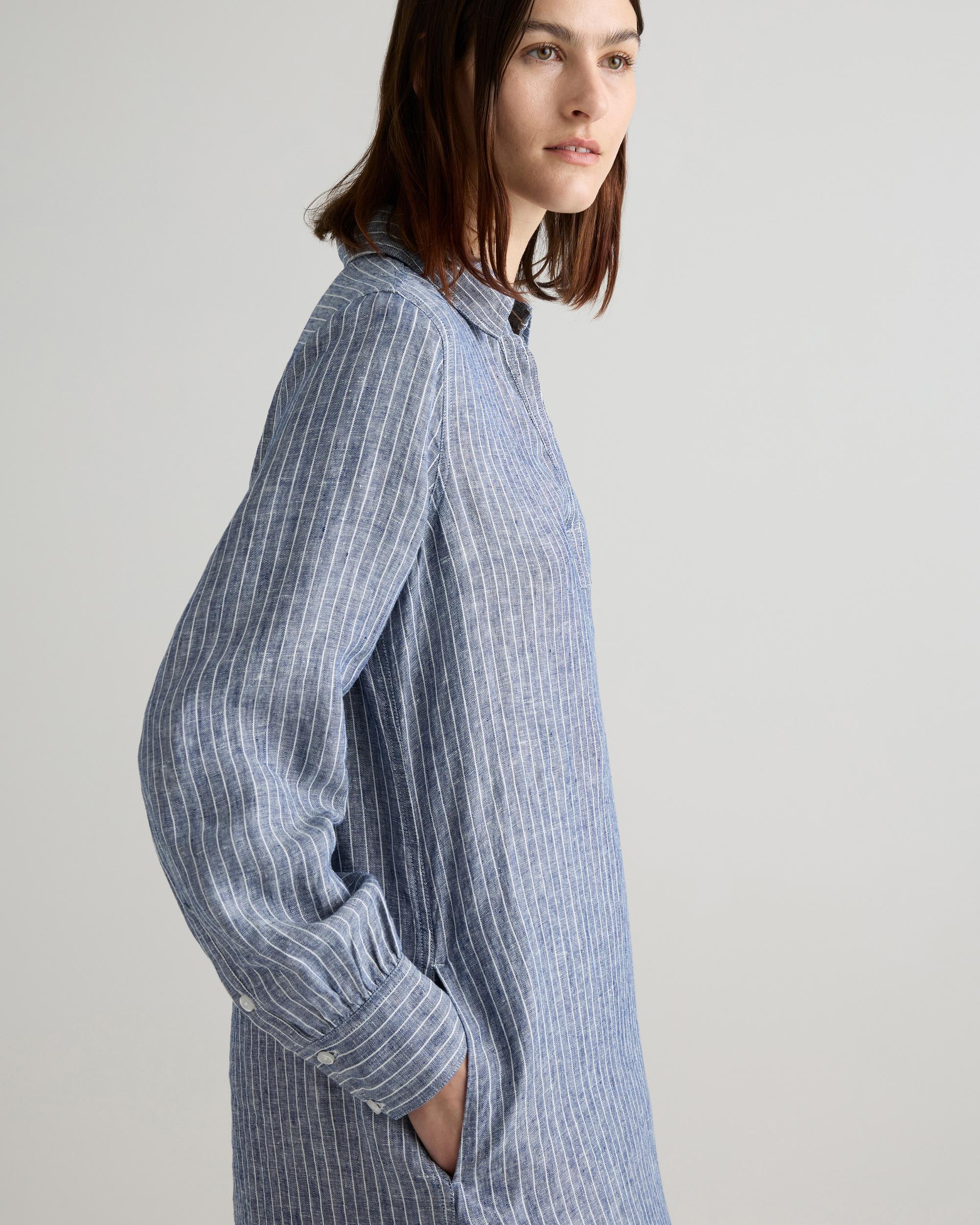 Quince | Women's 100% European Linen Popover Maxi Dress Product Image