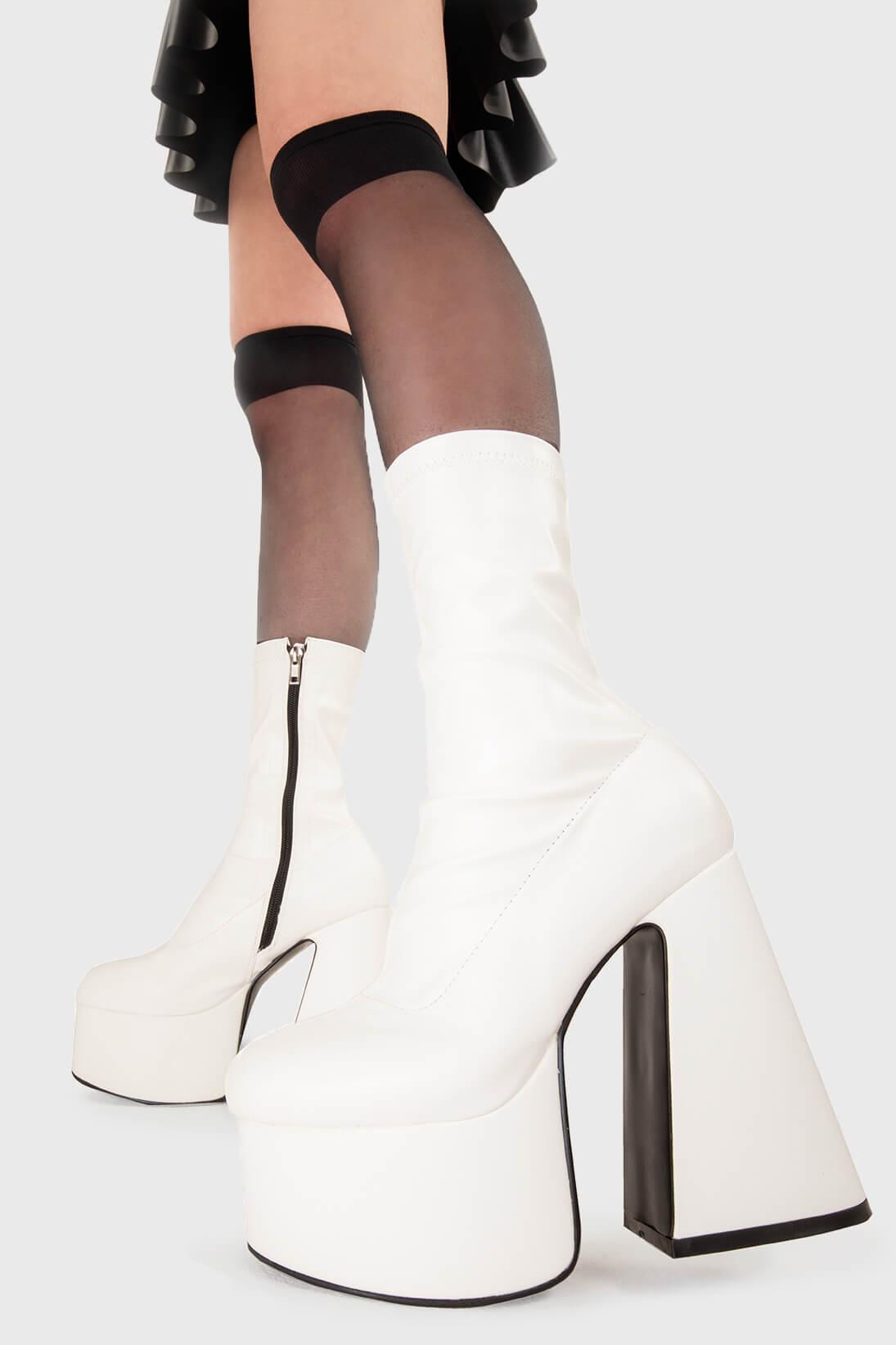 Over It Platform Ankle Boots Product Image