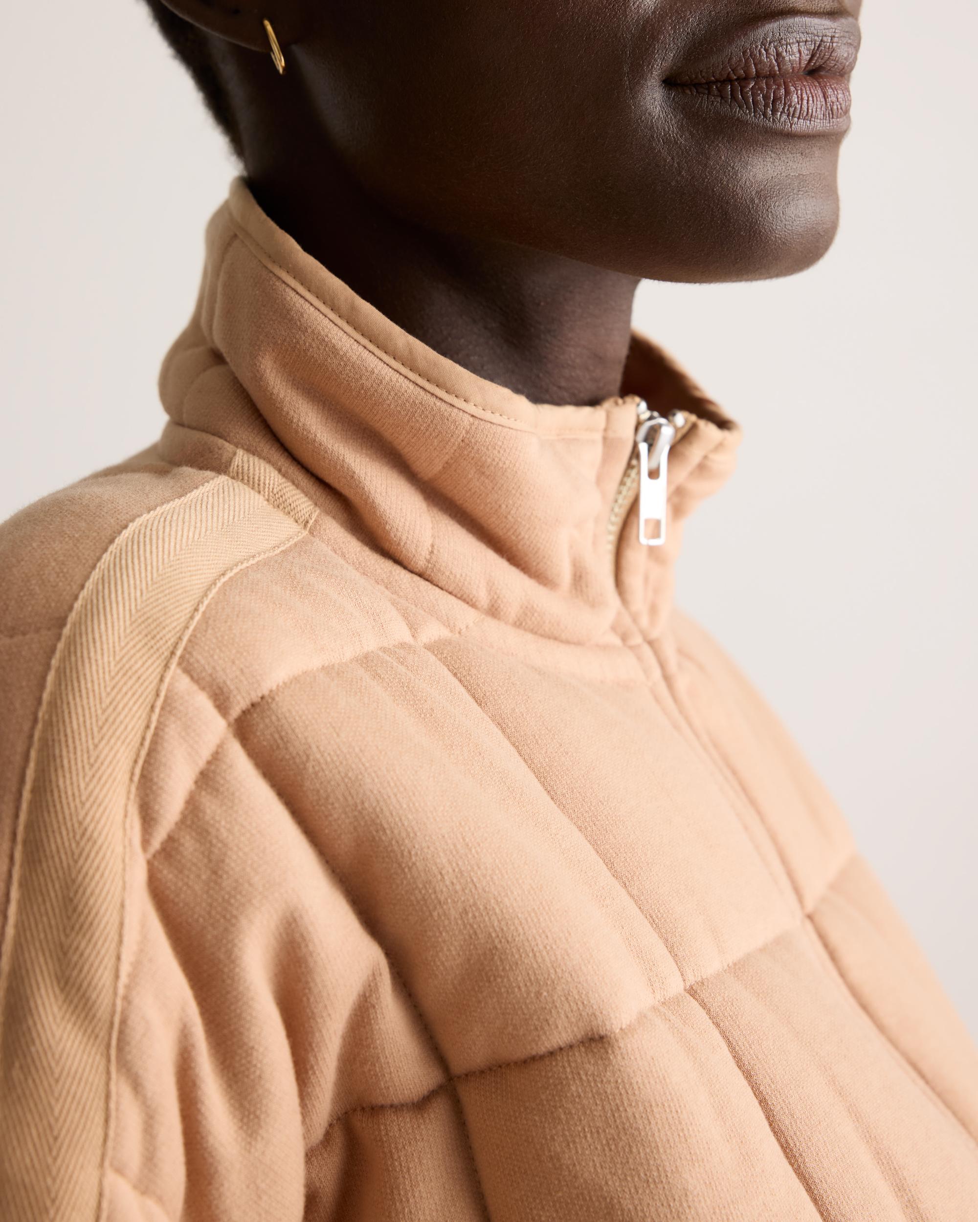 Quince | Women's Quilted Knit Jacket Organic Cotton Product Image