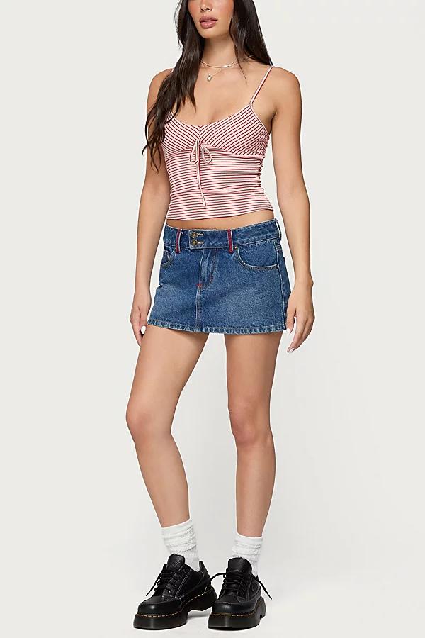 Edikted Tova Striped Scoop Tank Top Womens at Urban Outfitters Product Image