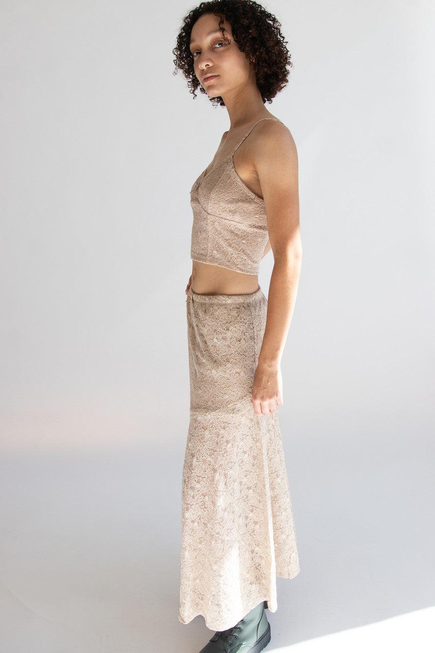 Lace Maxi Skirt Product Image