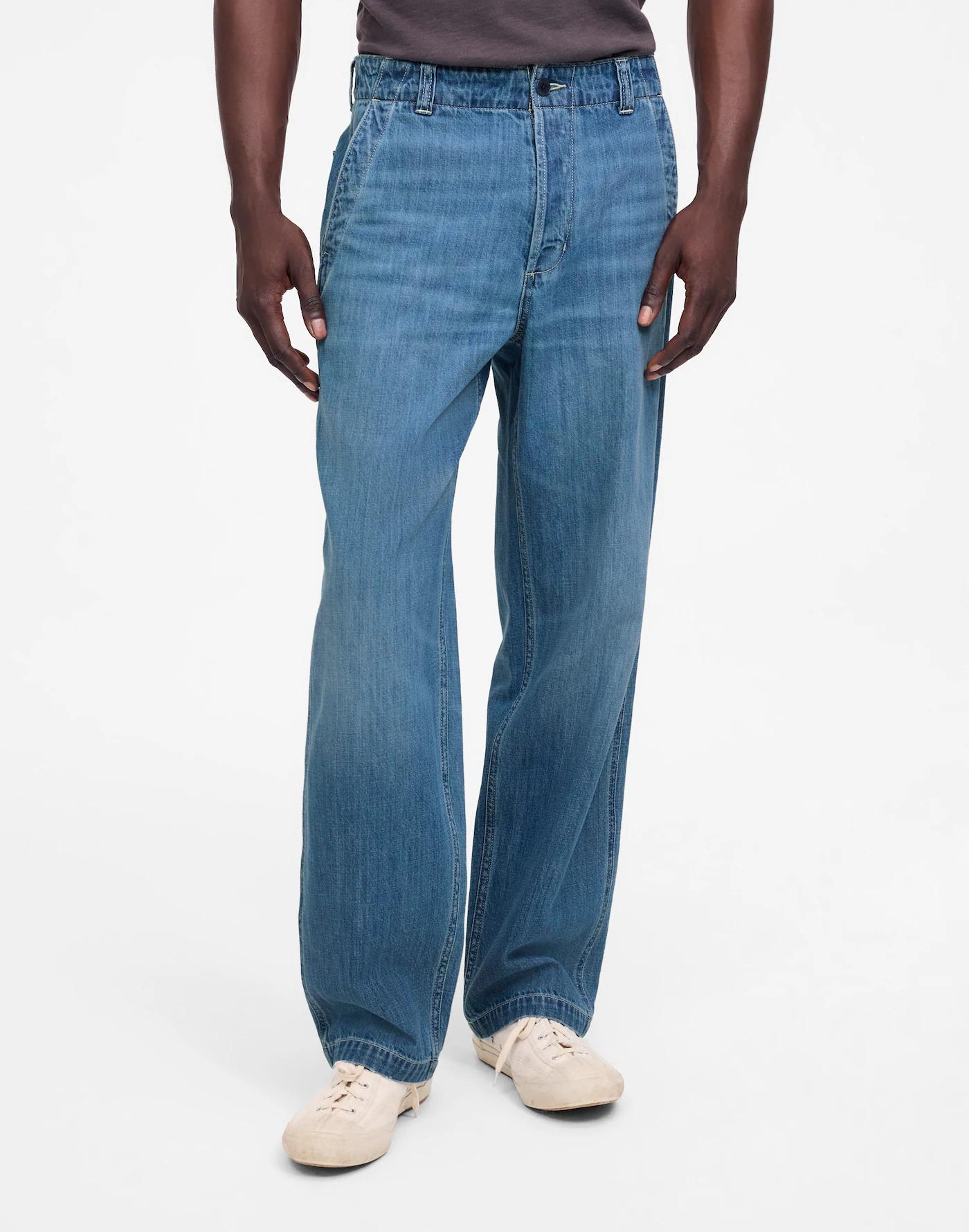 Patch Pocket Jeans in Summer Denim Product Image