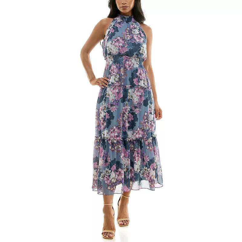 Women's Nina Leonard Maxi Tiered Dress,  Product Image