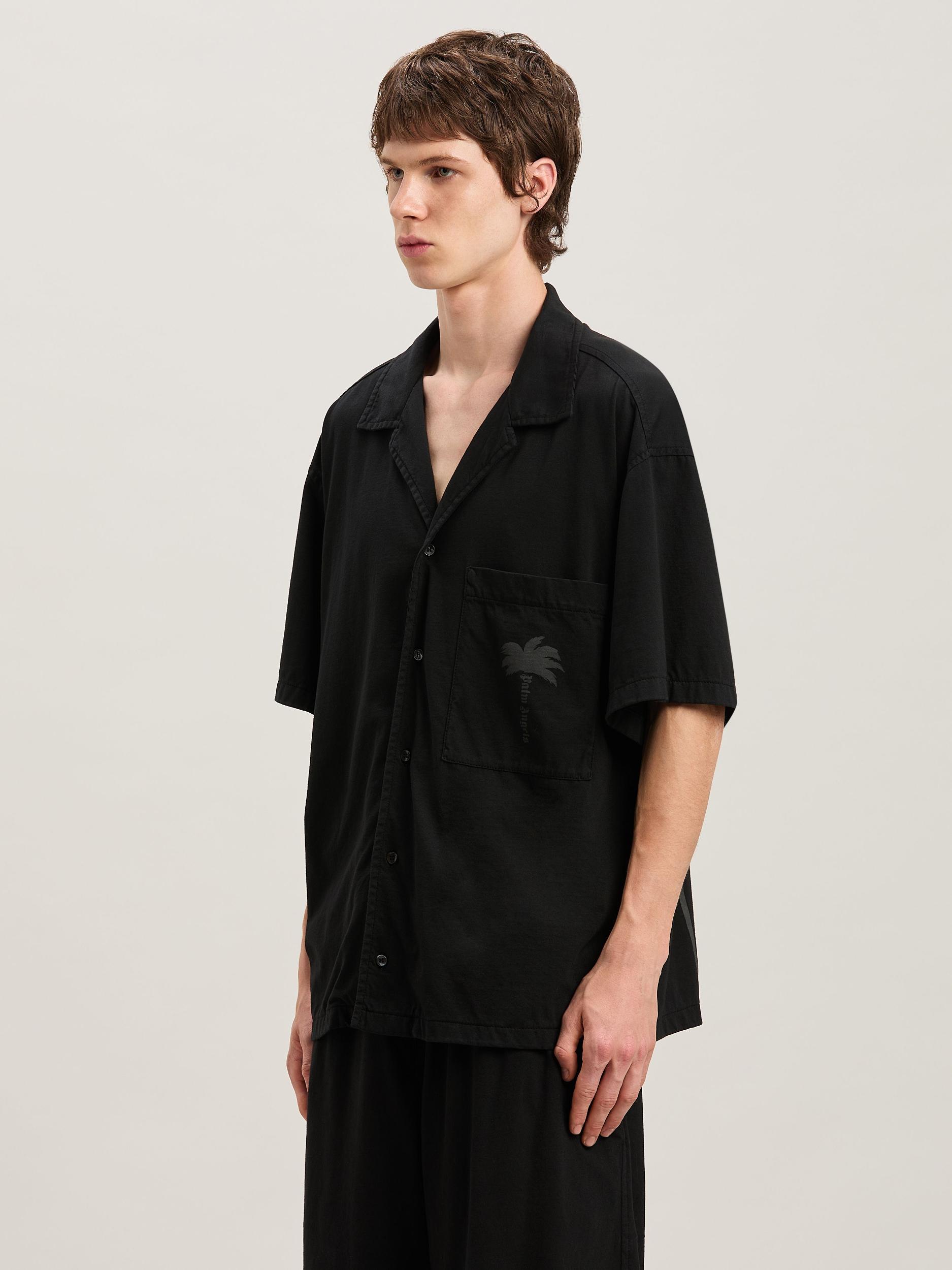 Palm dyed bowling shirt Product Image