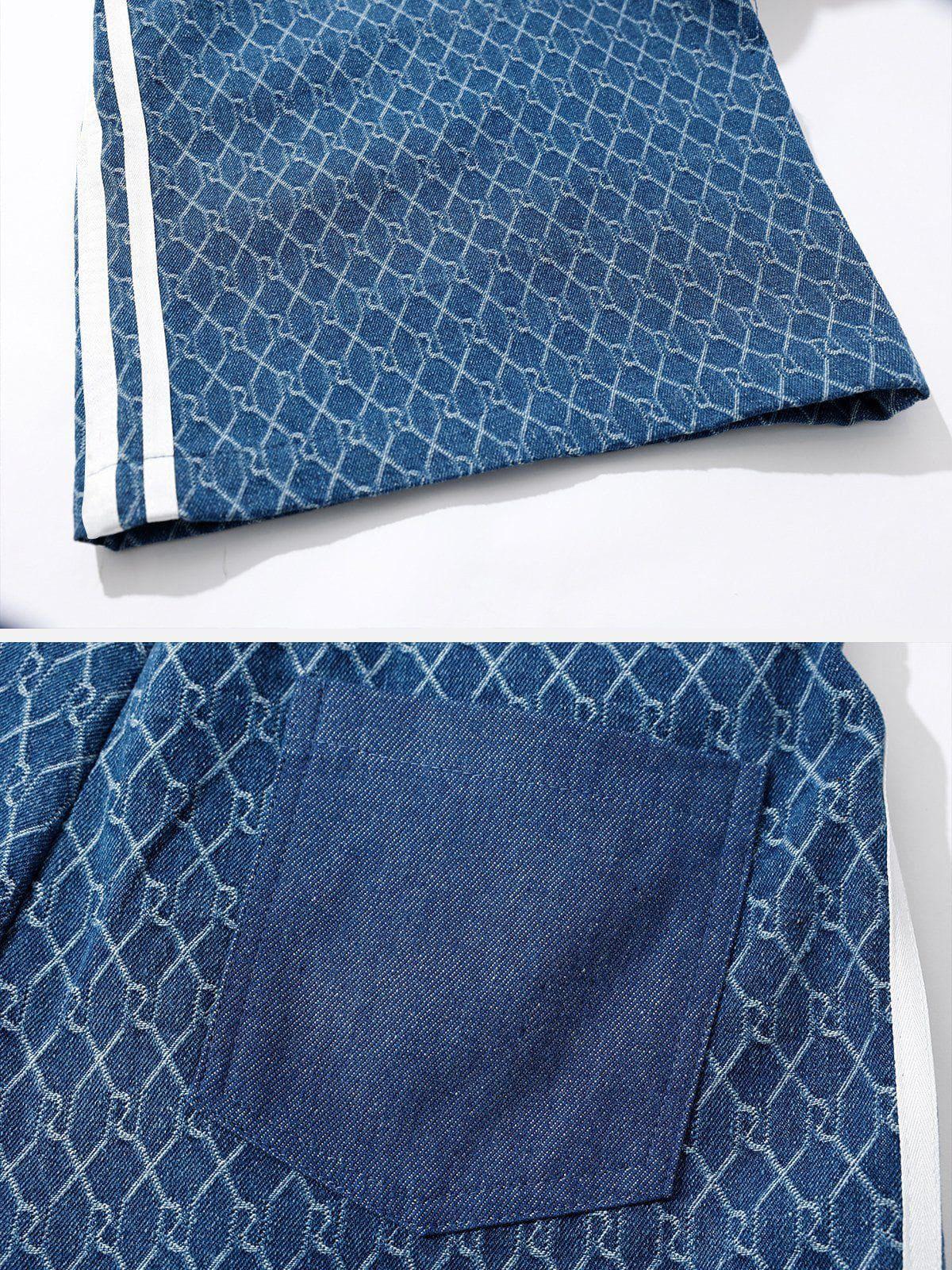 Aelfric Eden Vintage Denim Jacquard Skirt Female Product Image