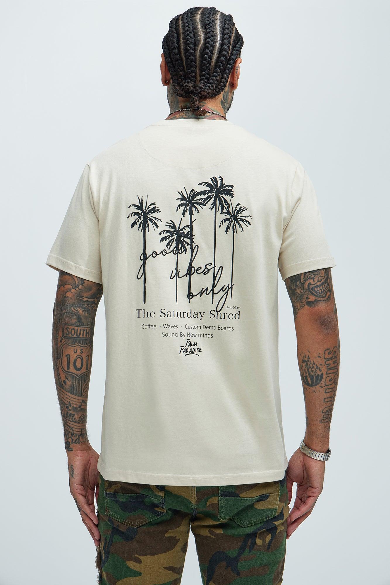 The Saturday Shred Relaxed Fit Short Sleeve Tee - Sand Product Image