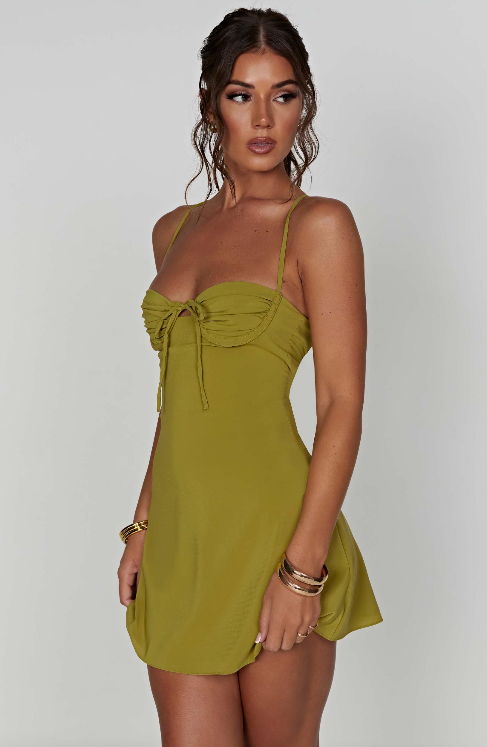 Renee Mini Dress - Green Product Image