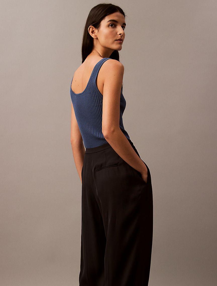 High Waist Tailored Pants Product Image