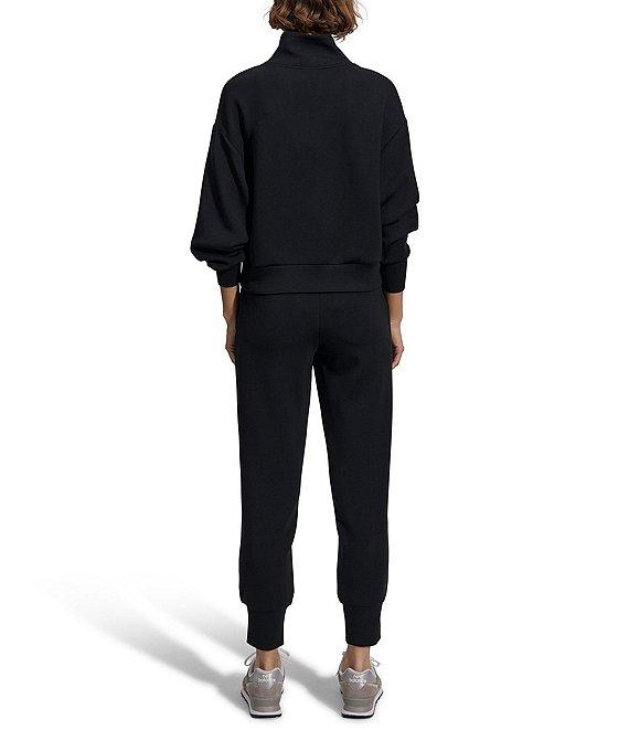 Varley Davidson DoubleSoft® Coordinating Stand Collar V-Neck Quater Zip Long Sleeve Sweat Jacket Product Image