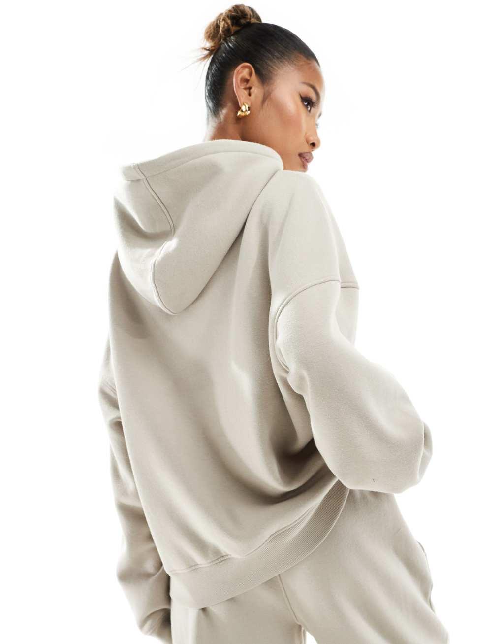 Kaiia logo oversized hoodie in stone - part of a set Product Image