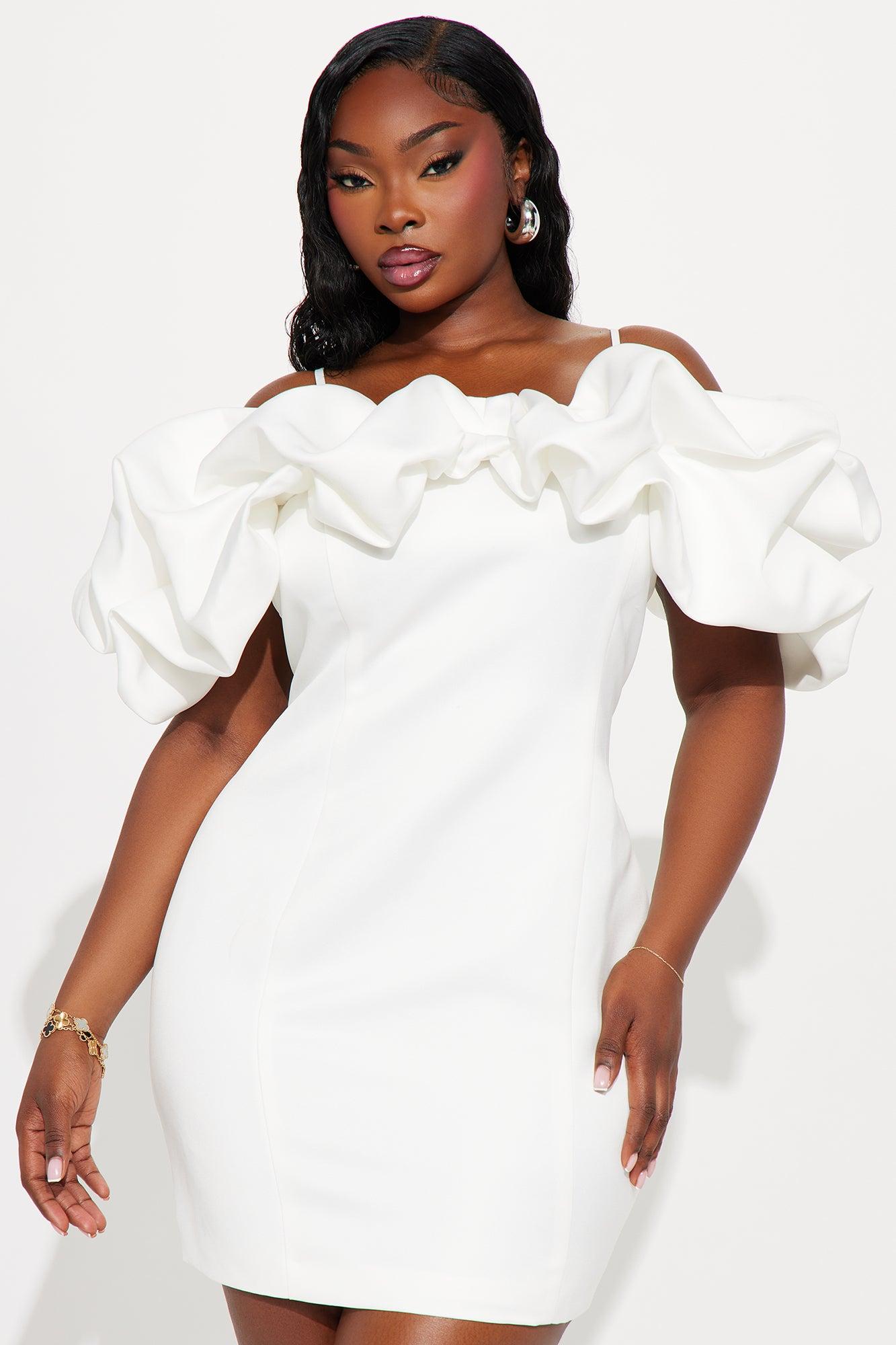 Tall Lola Mini Dress - White Female Product Image