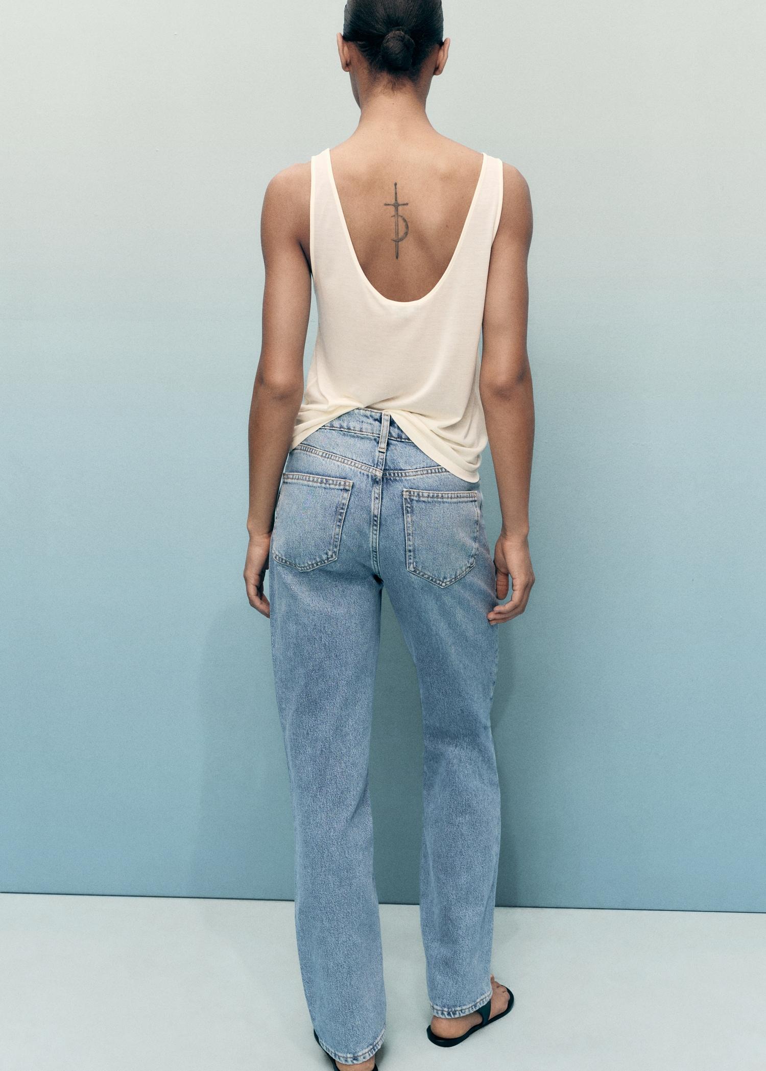 Matilda medium-rise straight-fit jeans - Women | MANGO USA Product Image