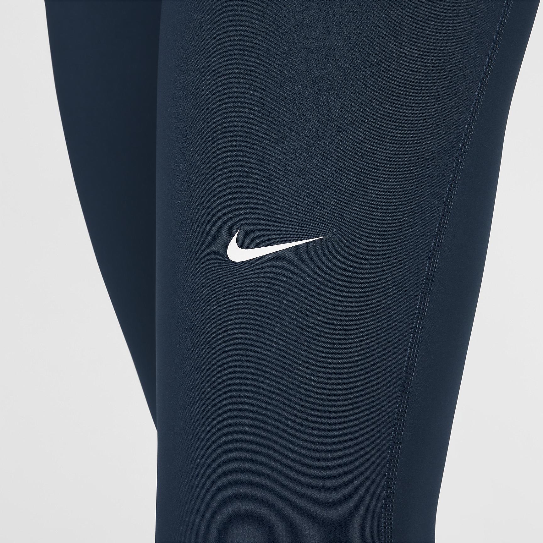 Nike Pro Women's Mid-Rise Mesh-Paneled Leggings Product Image