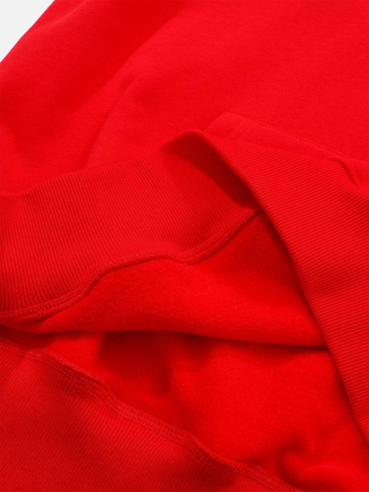 Star Color Contrast Hoodie Product Image