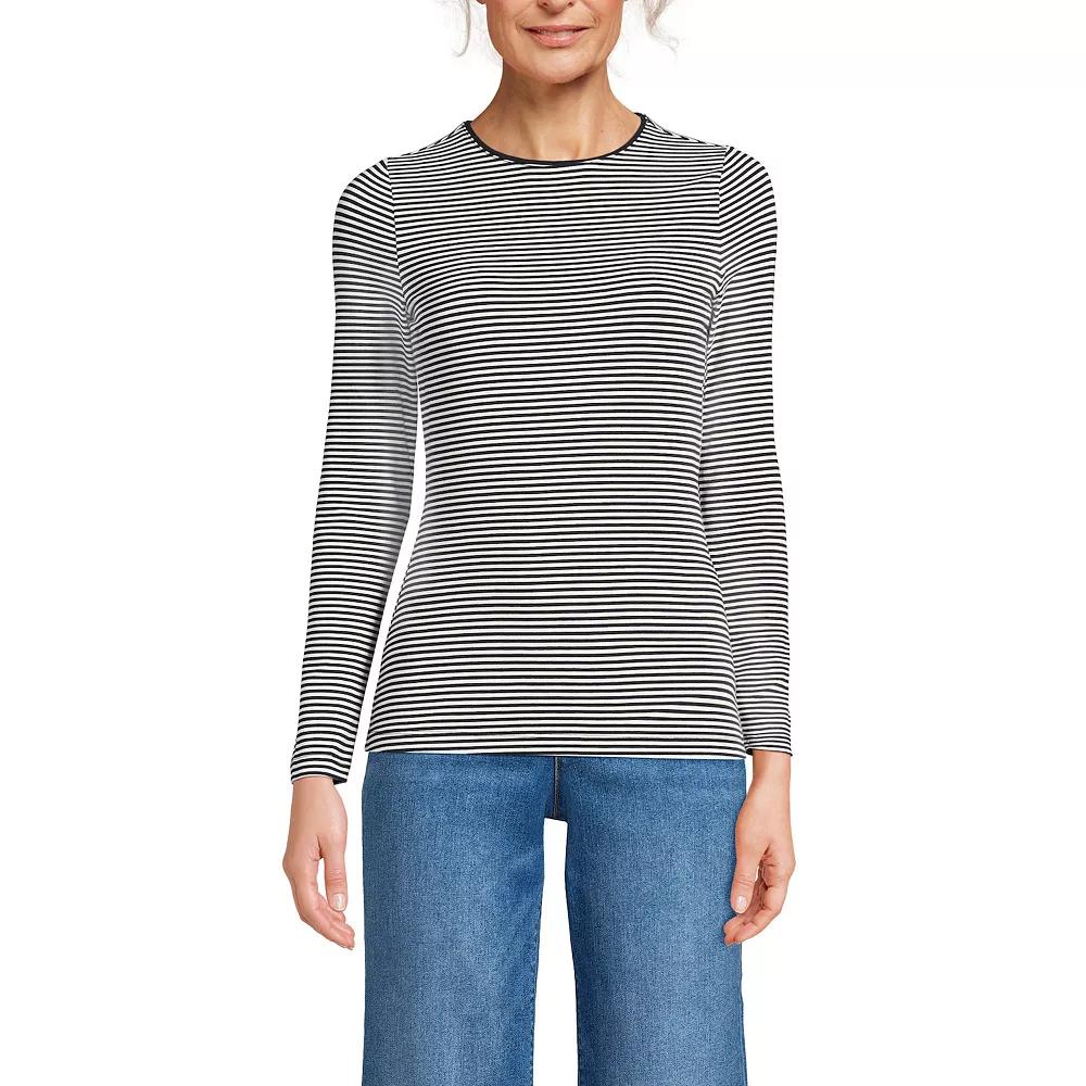 Women's Lands’ End Long Sleeve Crewneck Top,  Product Image