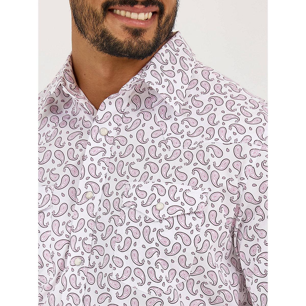 Men's 20X® Competition Advanced Comfort Long Sleeve Two Pocket Western Snap Shirt Fence Product Image