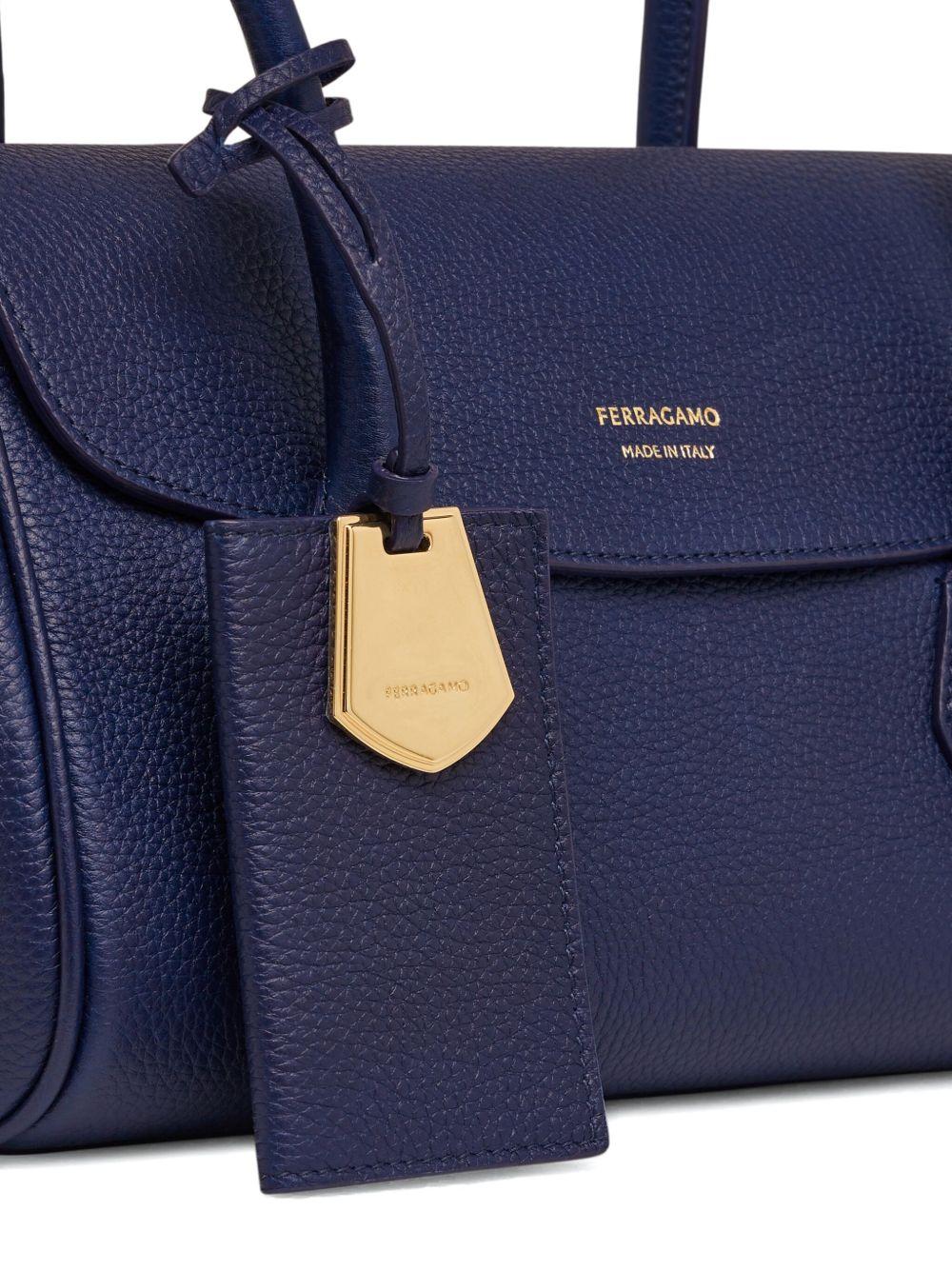 small East-West leather tote bag Product Image