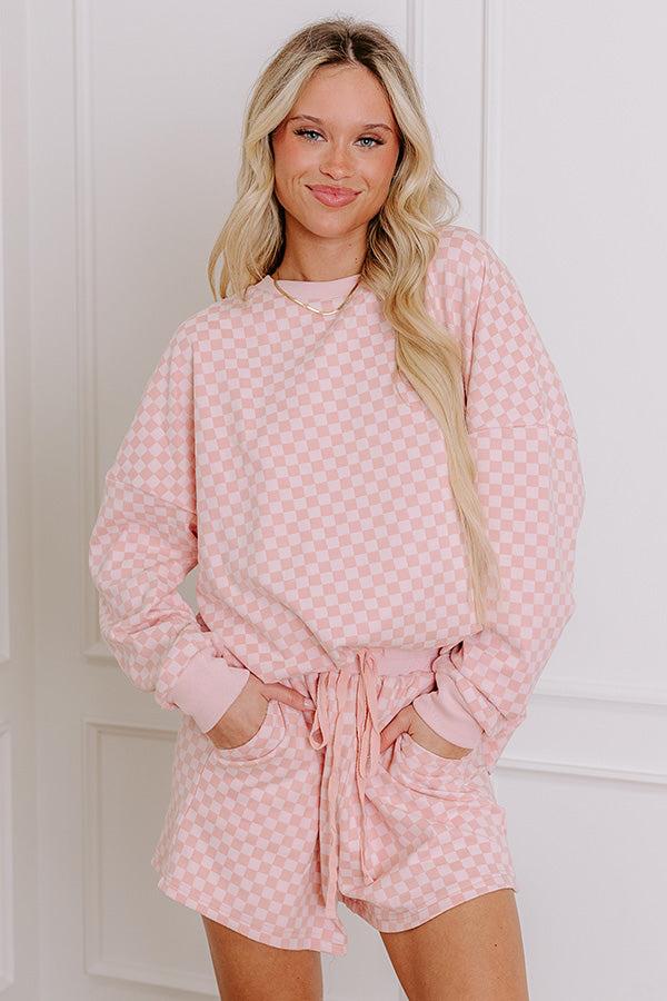 Call It Cozy Ultra Soft Shorts in Pink Product Image