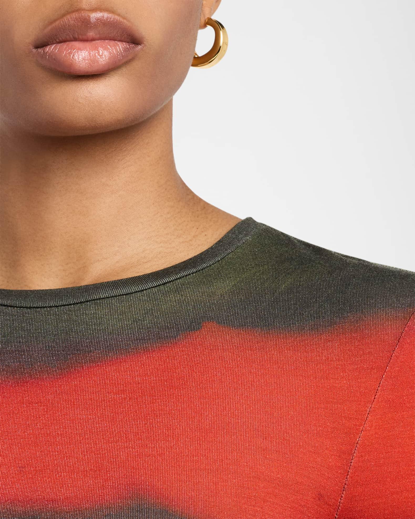 Painted Stripe Jersey Long-Sleeve Top Product Image