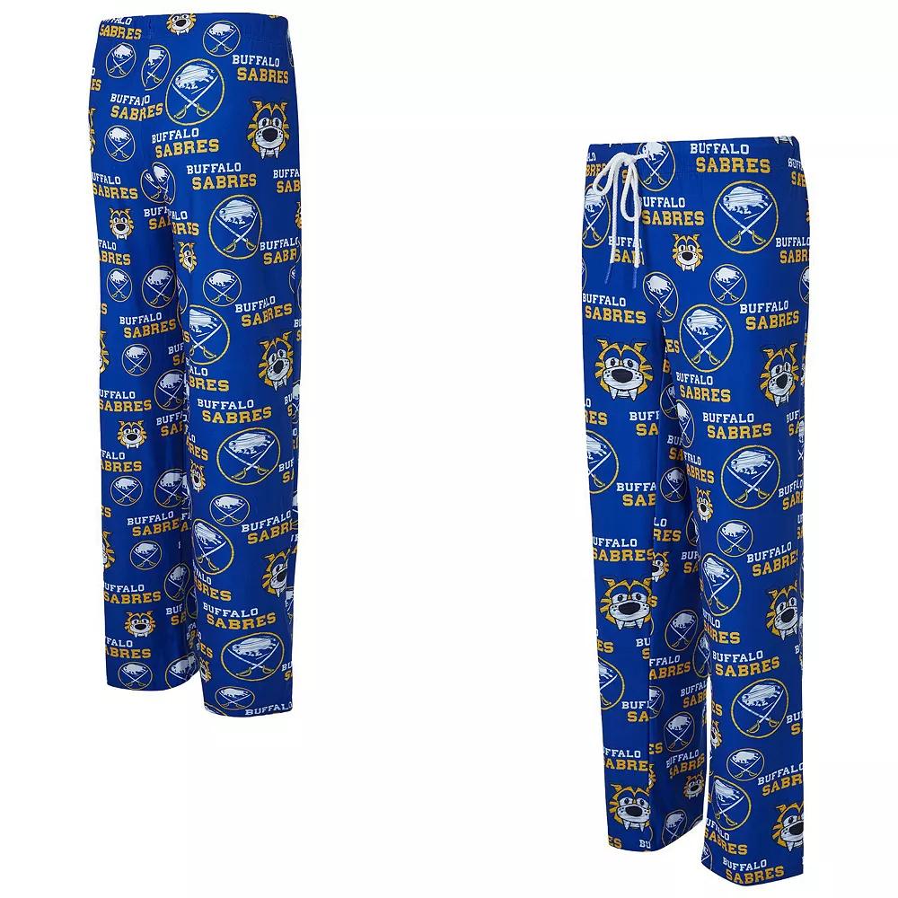 Women's Concepts Sport Royal Buffalo Sabres Zest Allover Print Knit Pants,  Product Image