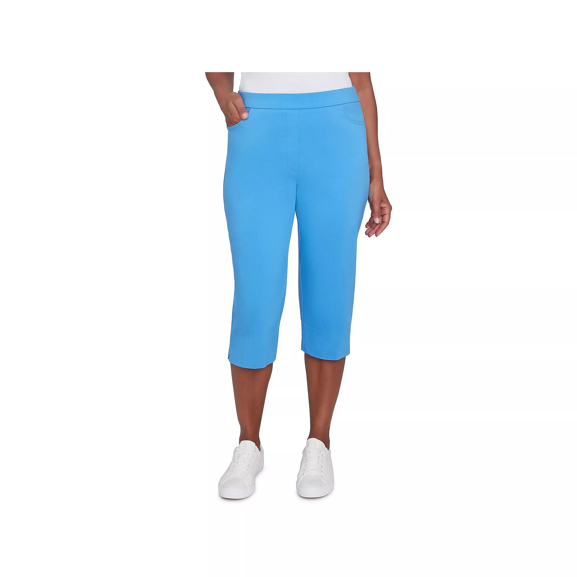 Women's Alfred Dunner Flat Front Allure Classic Clamdigger Pants,  Product Image