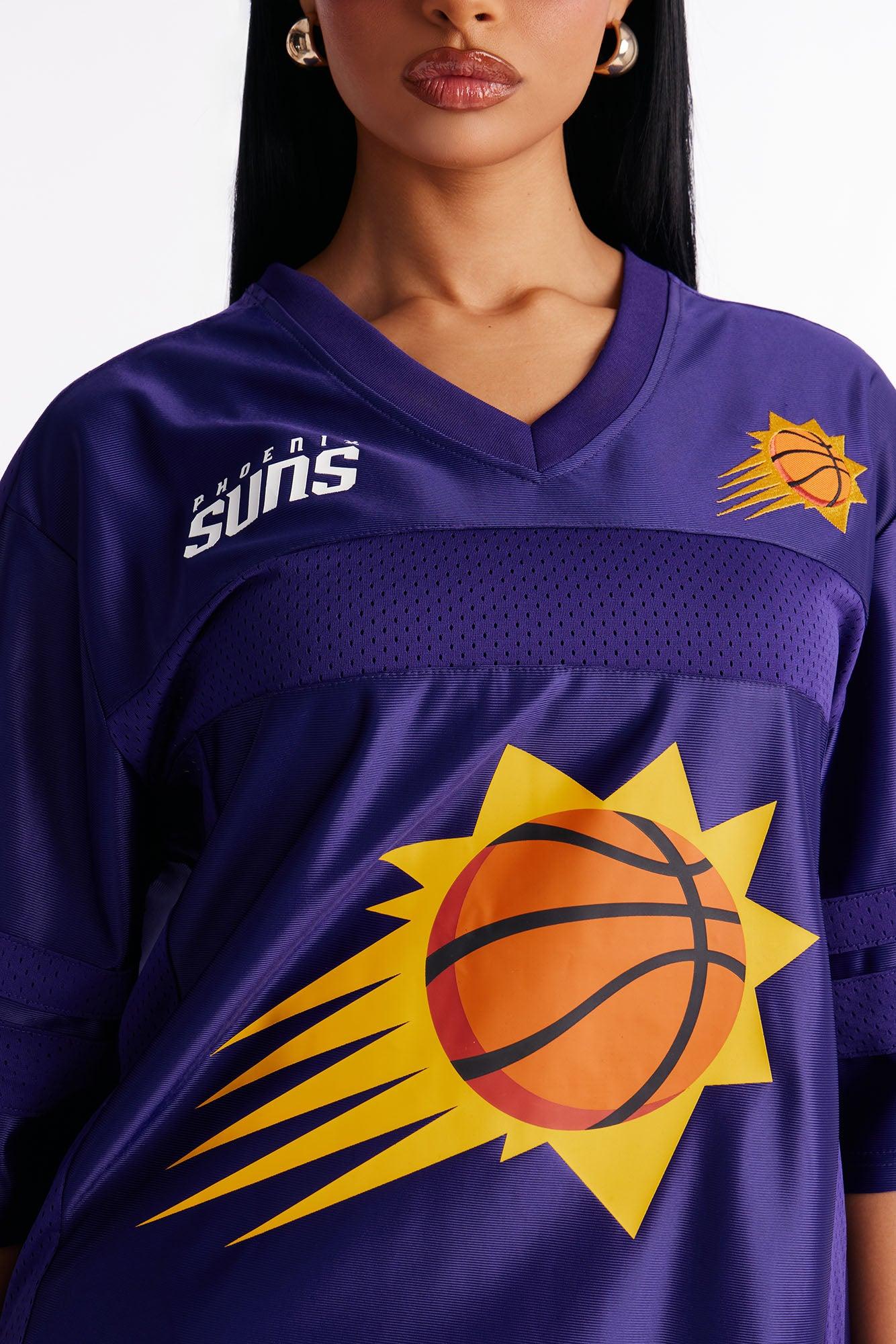 NBA Suns Oversized Mesh Tee - Purple Female Product Image