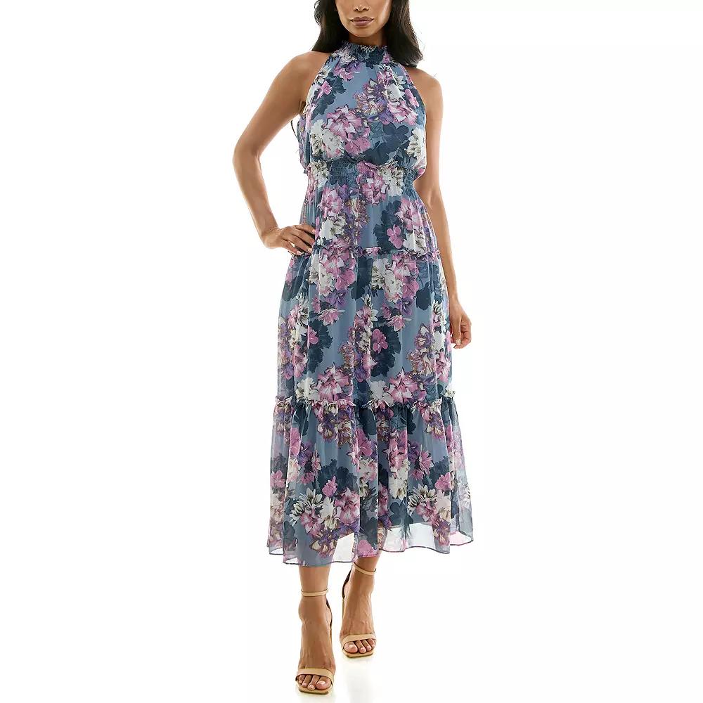Women's Nina Leonard Maxi Tiered Dress,  Product Image