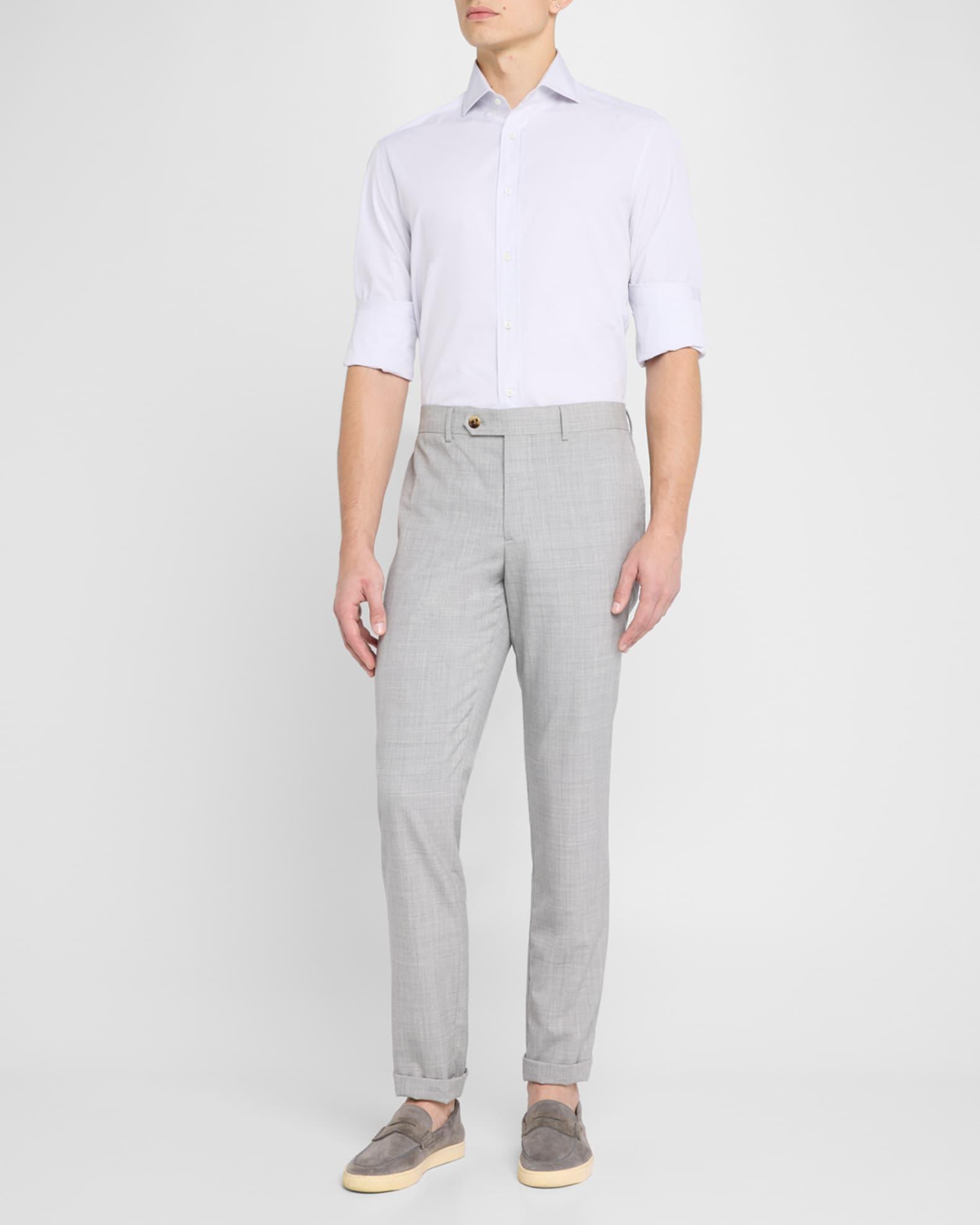 Men's Cotton Canvas Dress Shirt Product Image