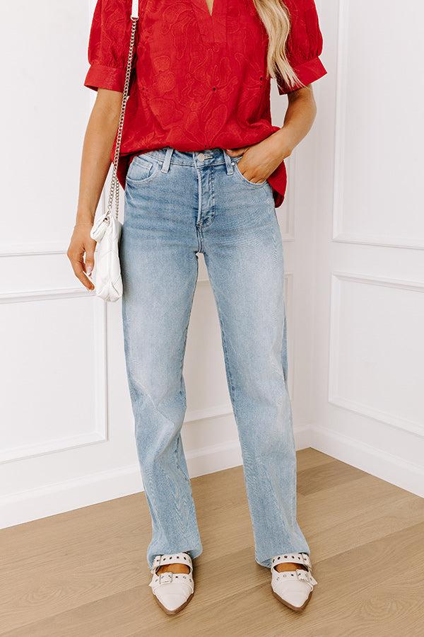 RISEN Lainey High Waist Straight Leg Jean Product Image
