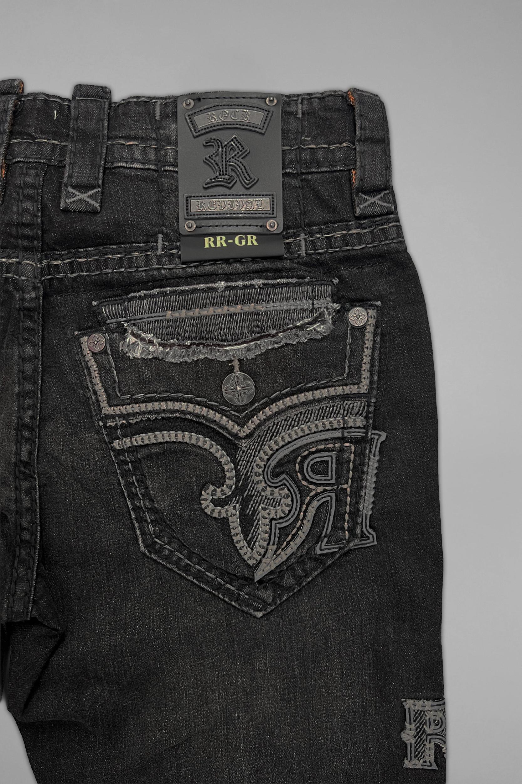Vinton Straight Jeans in Gray Wash - GR Collection Male Product Image