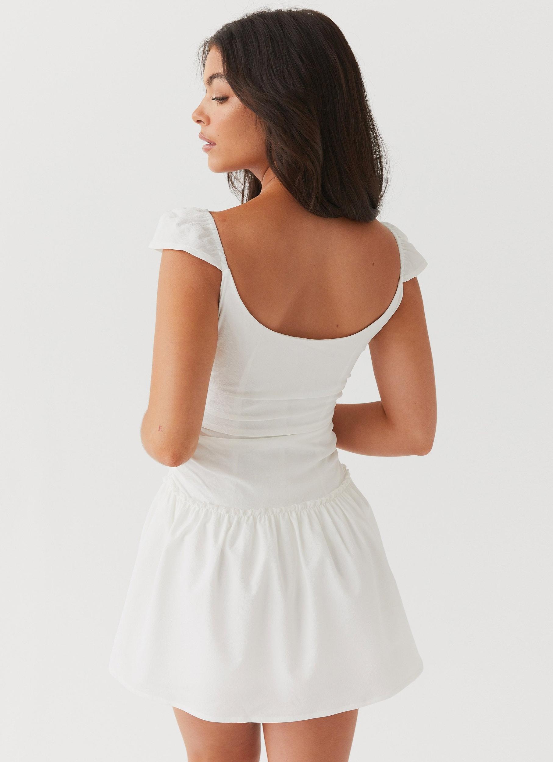 Island Dreams Mini Dress - White Product Image