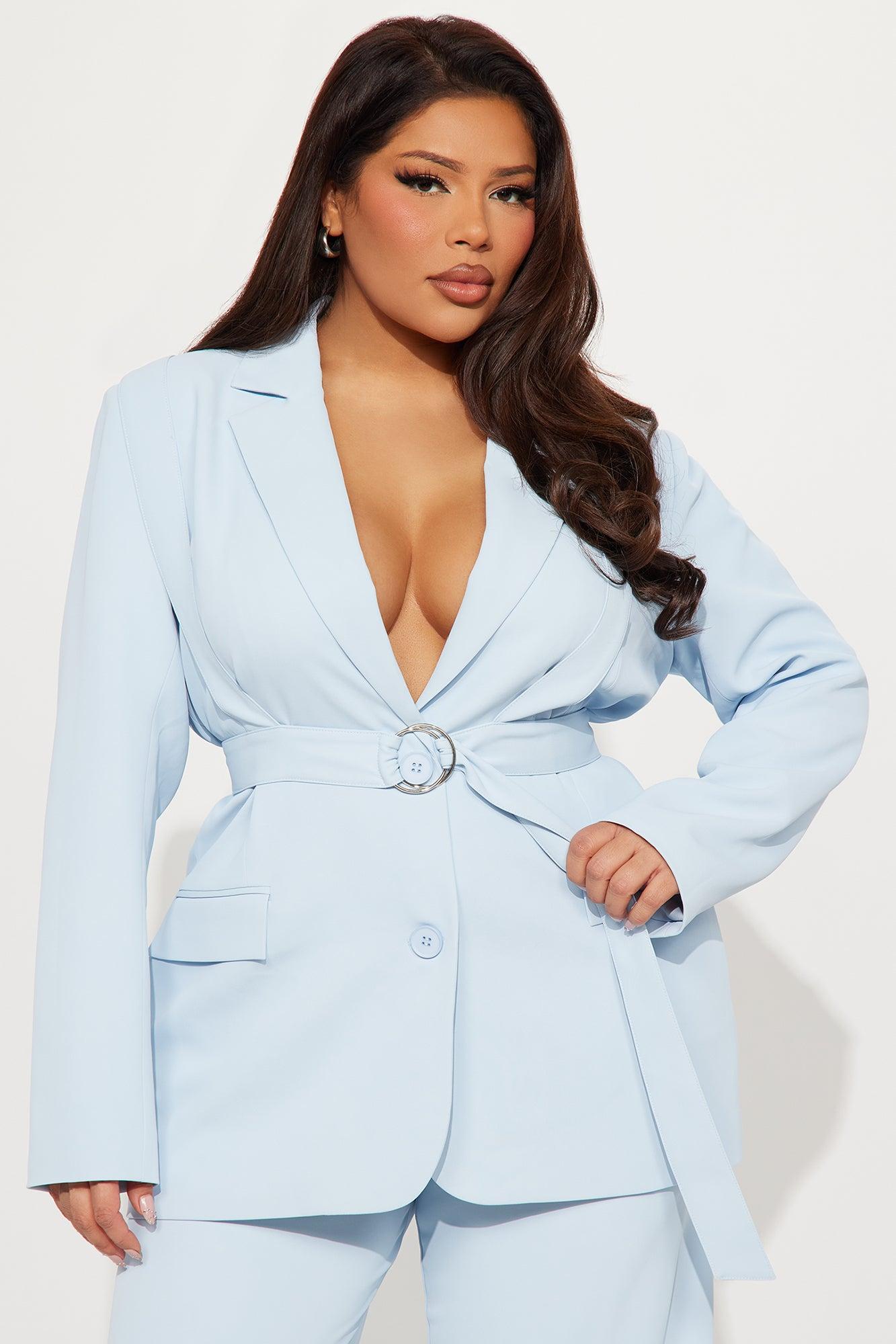 Key Takeaways Blazer - Blue Product Image