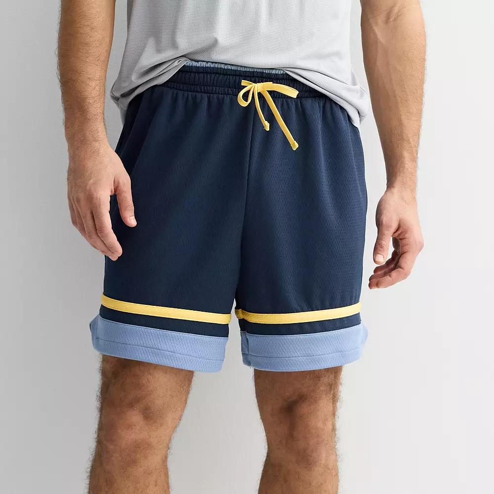 Men's Tek Gear® Retro 8 in. Basketball Shorts, Size: Medium, Blue Beauty Product Image