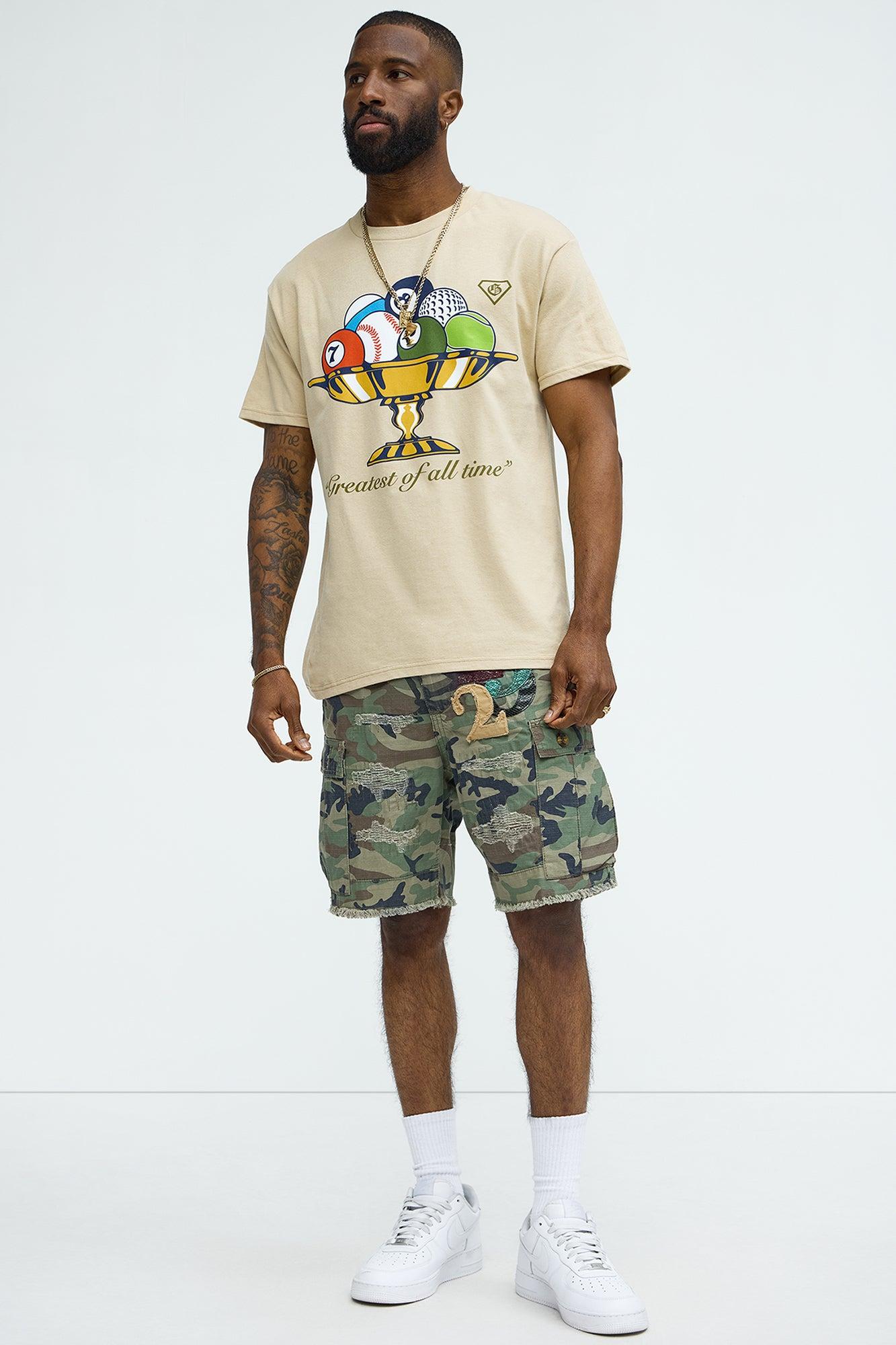 On Command Paint Splatter Camo Shorts - Camouflage Product Image