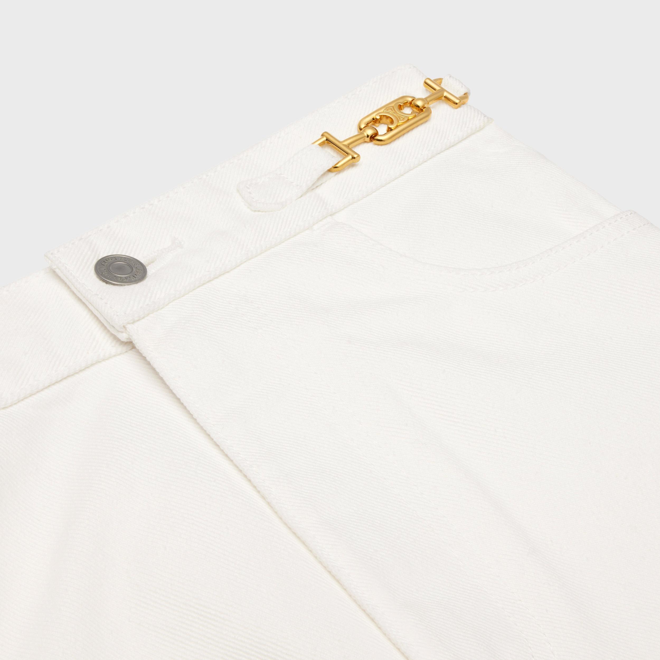 Jane flared jeans in optic white wash denim Product Image