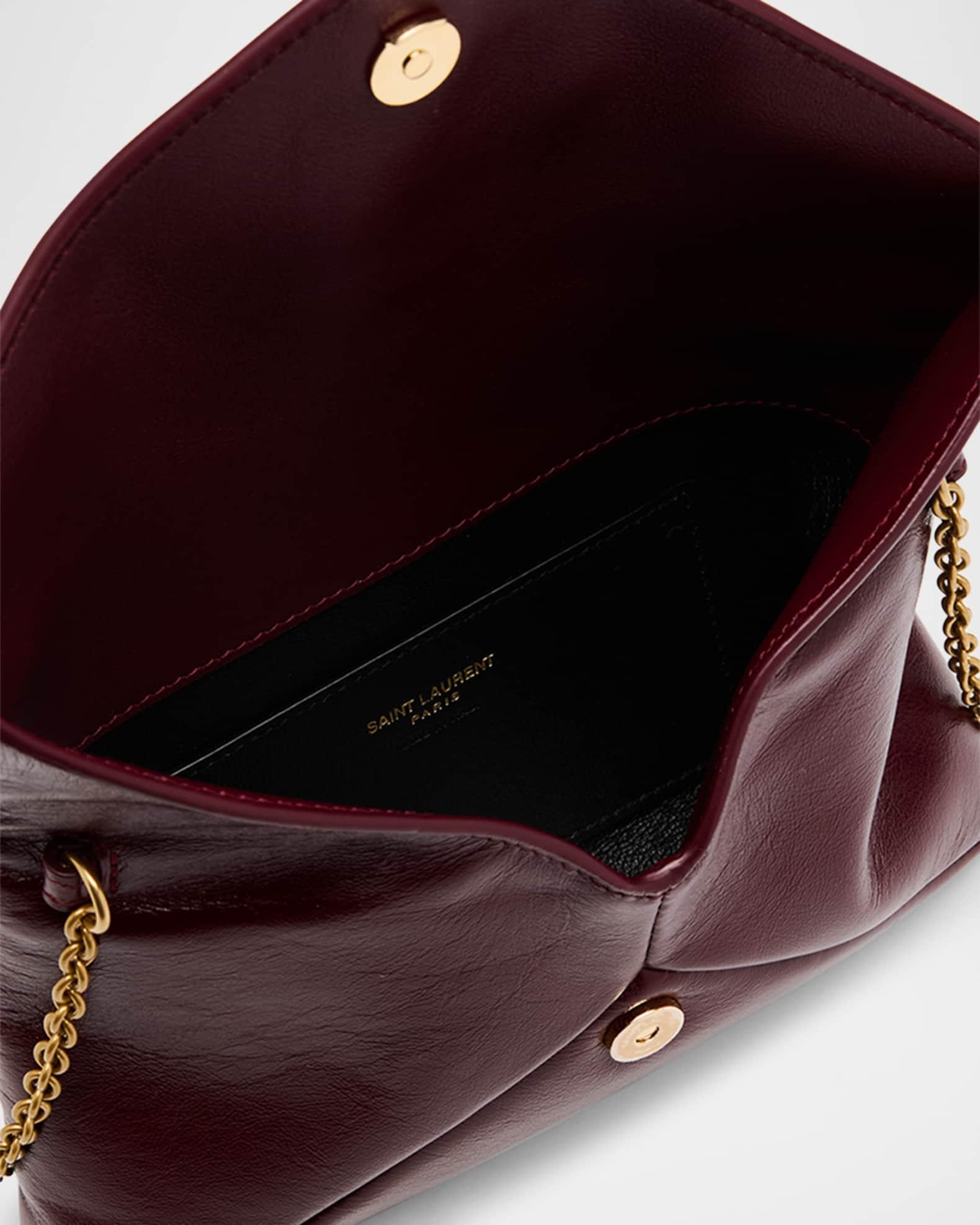 Small YSL Pouch Bag in Shiny Calfskin Leather Product Image